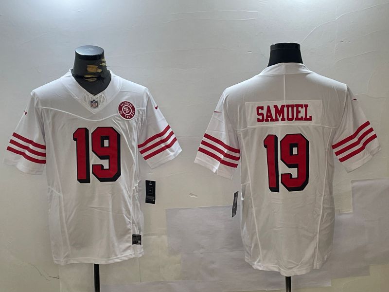 Men San Francisco 49ers #19 Samuel White three generations 2024 Nike Limited NFL Jersey style 3->san francisco 49ers->NFL Jersey